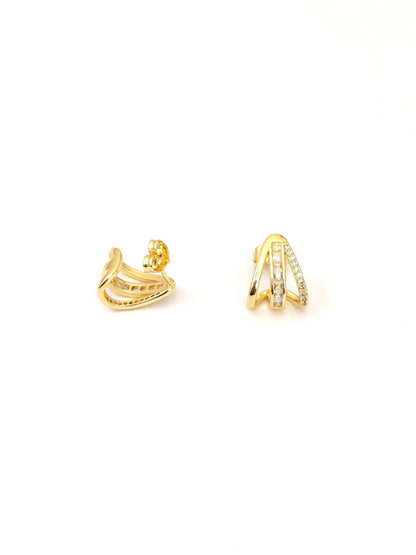 KAVIE GOLD PLATED COPPER STUD EARRING